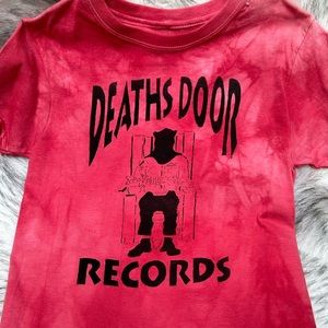Death’s Door-Door County, WI Death Row Records kids t-shirt tie-dye handmade M